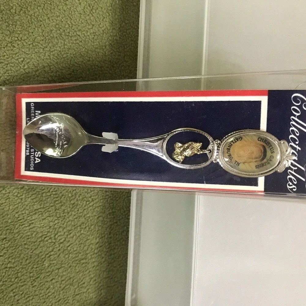Collectible Souvenir Spoons Tenn NC Great Smokey Mountains Maryland Lot of‎ 5